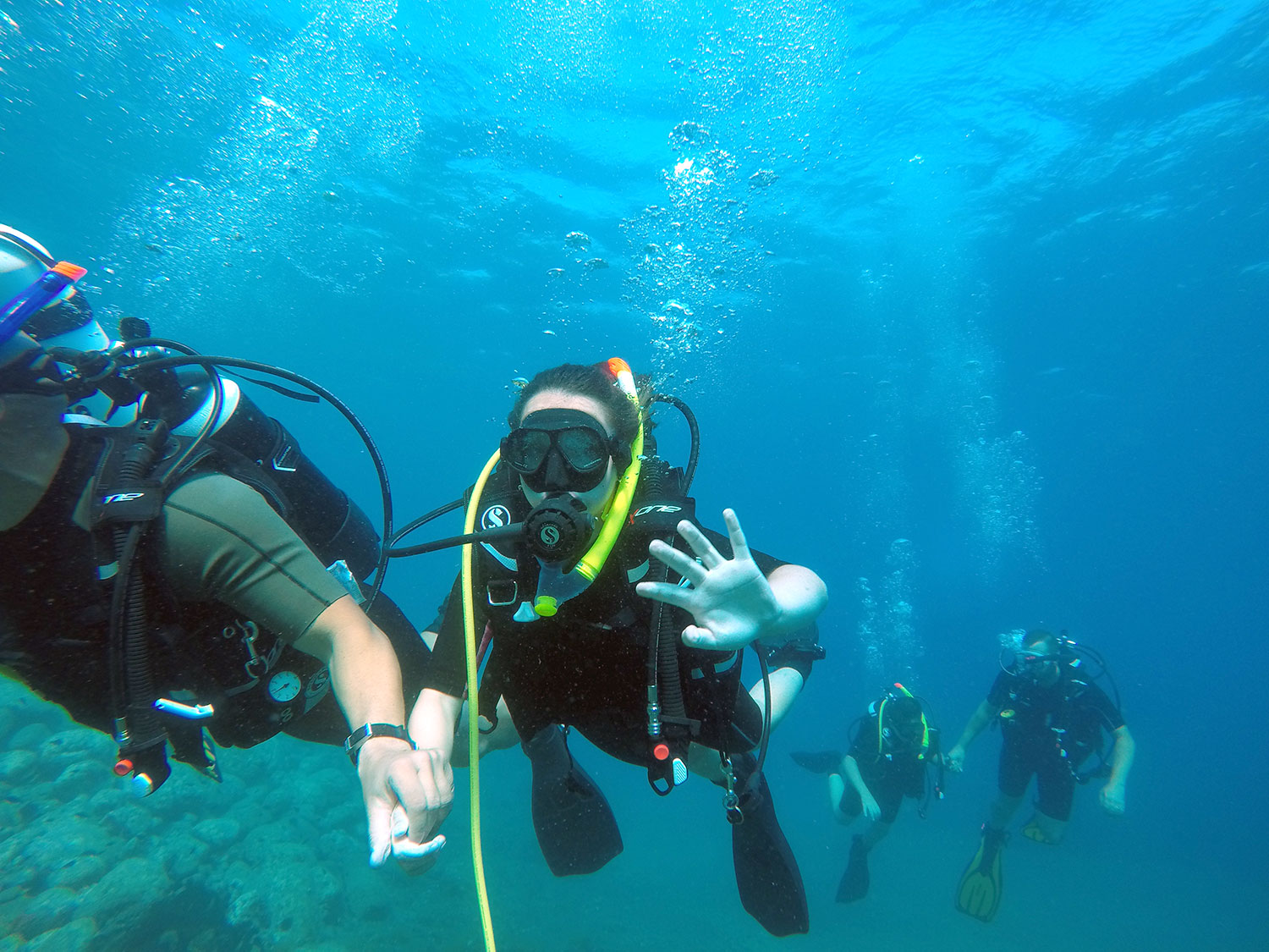 team underwater guides